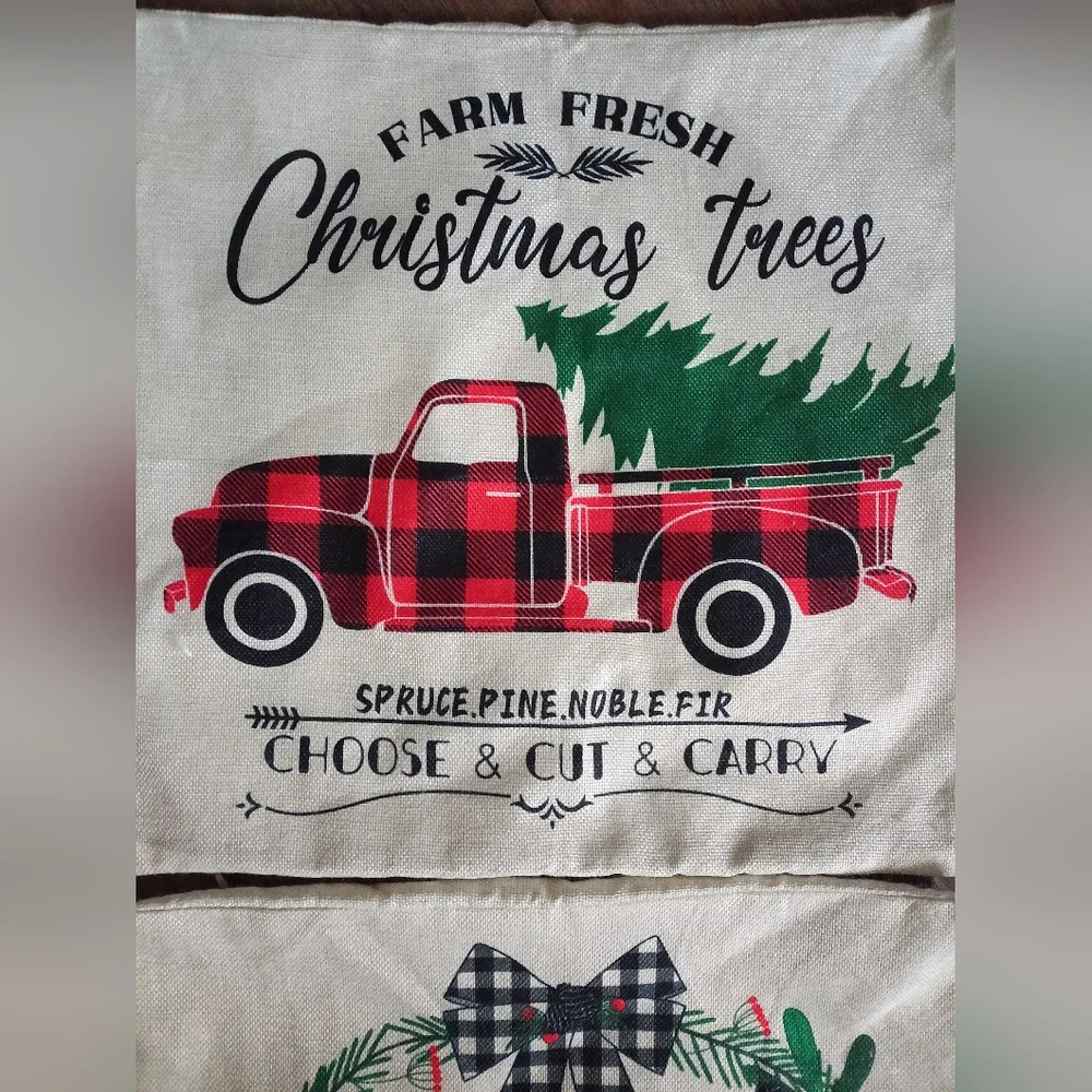 Christmas Pillow Covers 4pc Set 18x18